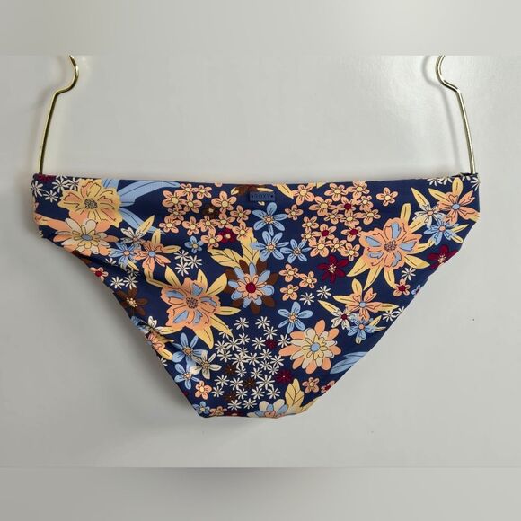 Roxy Beach Classics Hipster Bikini Bottoms Sz XS Bijou Blue New Tropic F… - Picture 5 of 16
